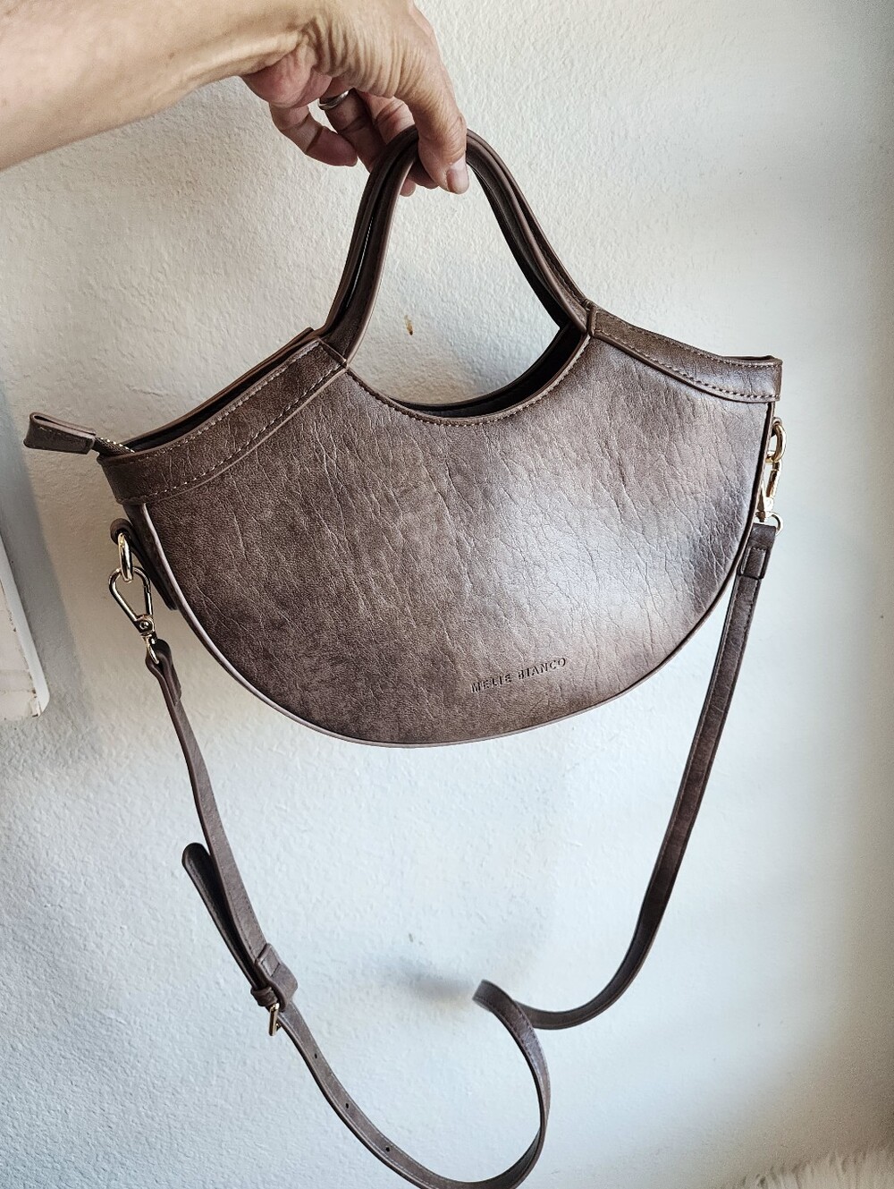 MELIE BIANCO KAYLEE RECYCLED VEGAN LEATHER NWOT SHOULDER OR CROSSBODY - Picture 14 of 16